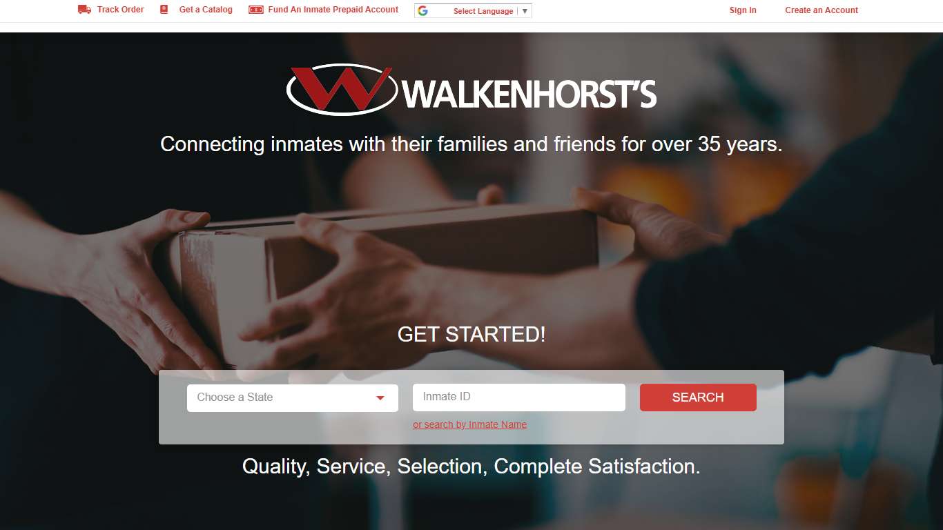 Walkenhorst's - send packages to inmates incarcerated in correctional facilities